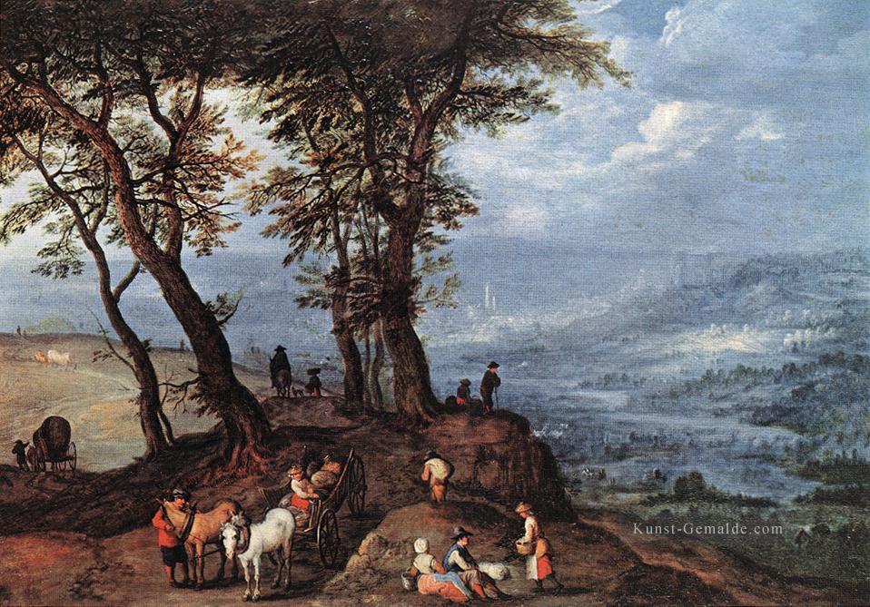 Um den Markt zu gehen Flämisch Jan Brueghel der Ältere Ölgemälde